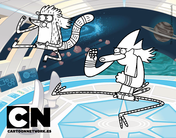 Mordecai y Rigby karatekas