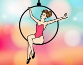 Dibujo Mujer trapecista pintado por COSTANZA