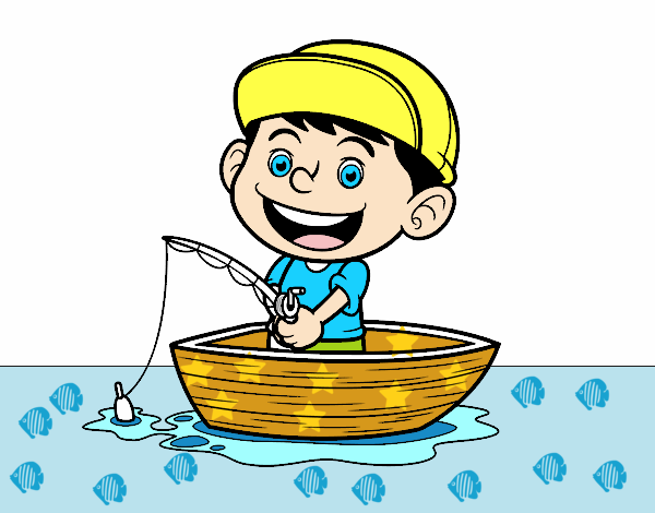 Niño pescando