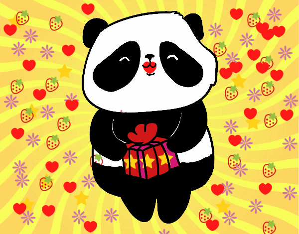 Panda con regalo