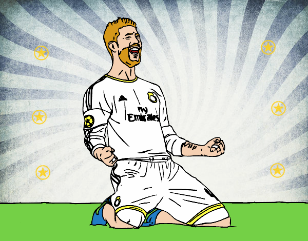 Sergio Ramos celebrando un gol