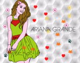 Dibujo Ariana Grande pintado por jalonsita
