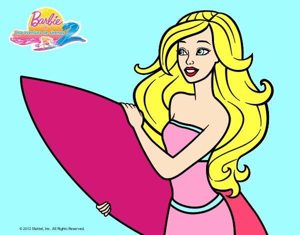 Barbie va a surfear