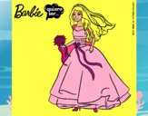 Dibujo Barbie vestida de novia pintado por valen8521