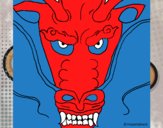 Dibujo Cabeza de dragón pintado por martina50