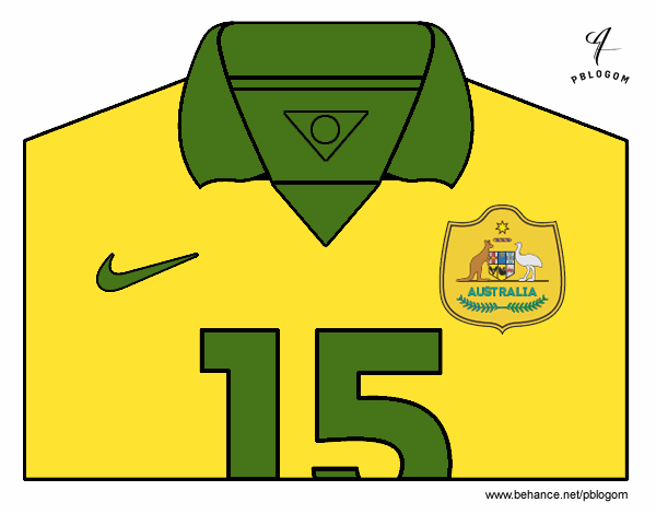 Camiseta del mundial de fútbol 2014 de Australia