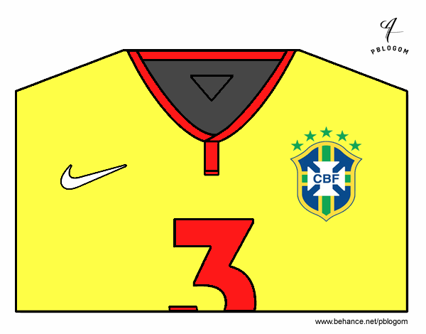 Camiseta del mundial de fútbol 2014 de Brasil