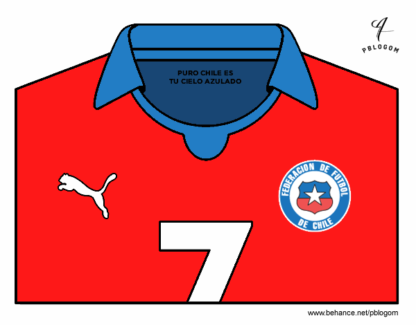 Camiseta de futbol de Chile 2014