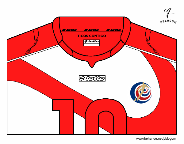 Camiseta del mundial de fútbol 2014 de Costa Rica