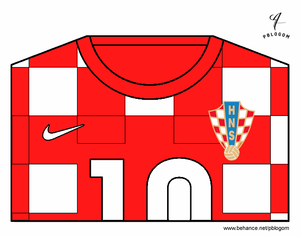 Camiseta del mundial de fútbol 2014 de Croacia