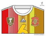 Camiseta del mundial de fútbol 2014 de España