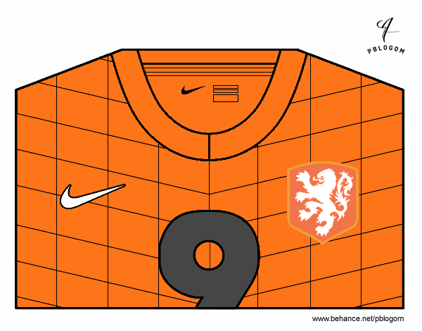 Camiseta del mundial de fútbol 2014 de Holanda