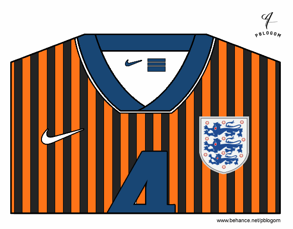 Camiseta del mundial de fútbol 2014 de Inglaterra