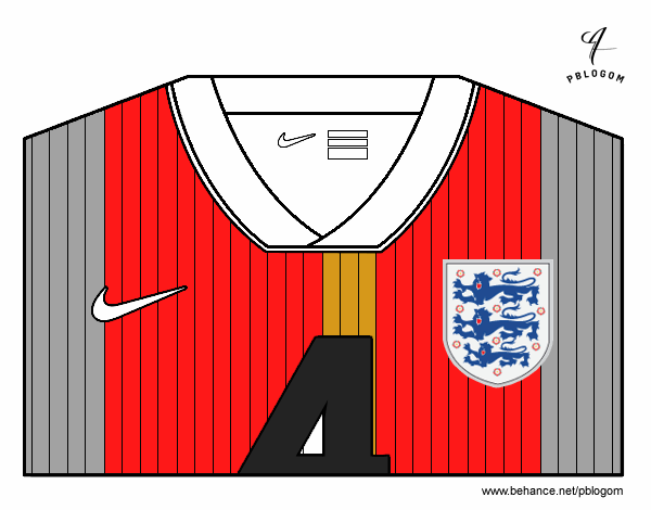 Camiseta del mundial de fútbol 2014 de Inglaterra