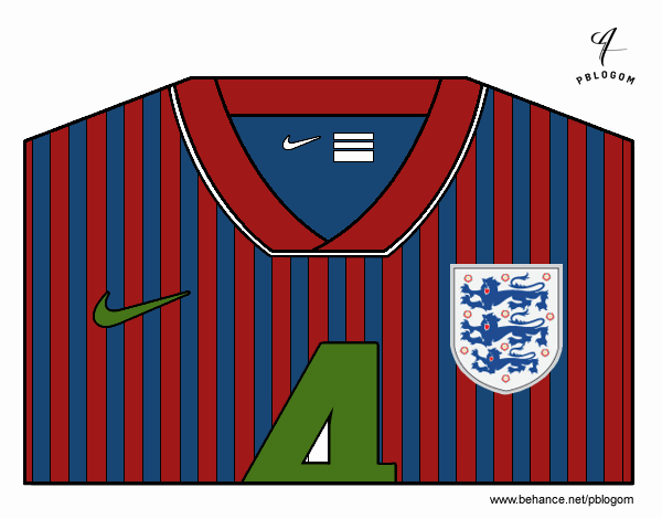 Camiseta del mundial de fútbol 2014 de Inglaterra