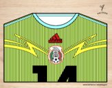 Camiseta del mundial de fútbol 2014 de México