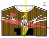 Camiseta del mundial de fútbol 2014 de México