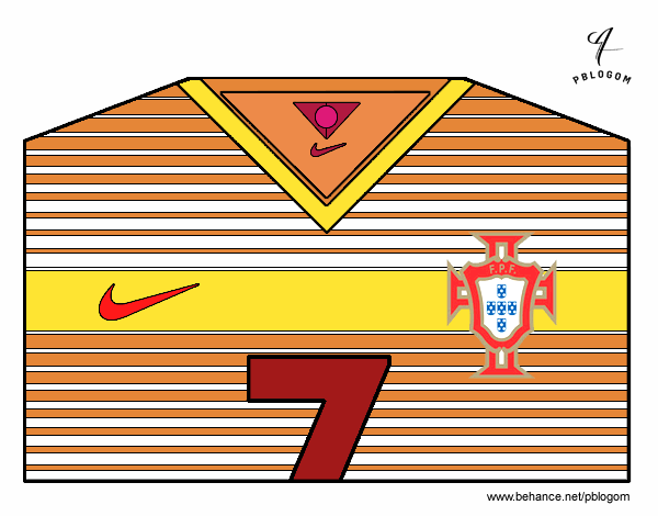 Camiseta del mundial de fútbol 2014 de Portugal