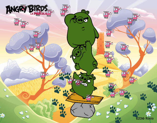 Cerdos verdes de Angry Birds