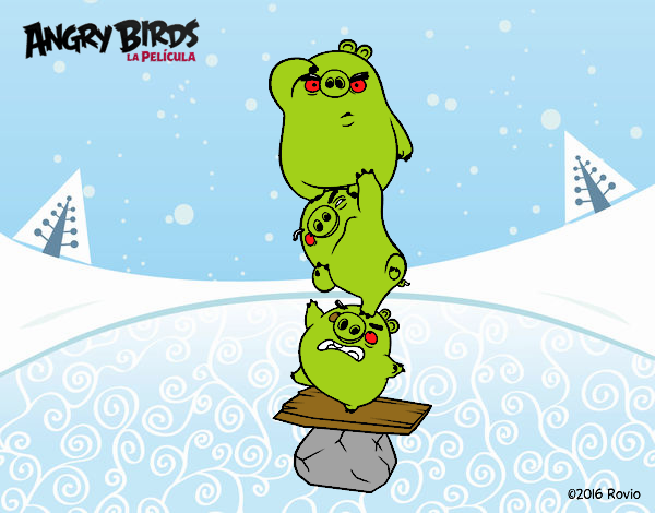 Cerdos verdes de Angry Birds