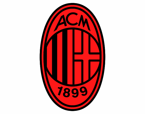 Dibujo De Escudo Del Ac Milan Pintado Por En Dibujos.net El Día 17-05 