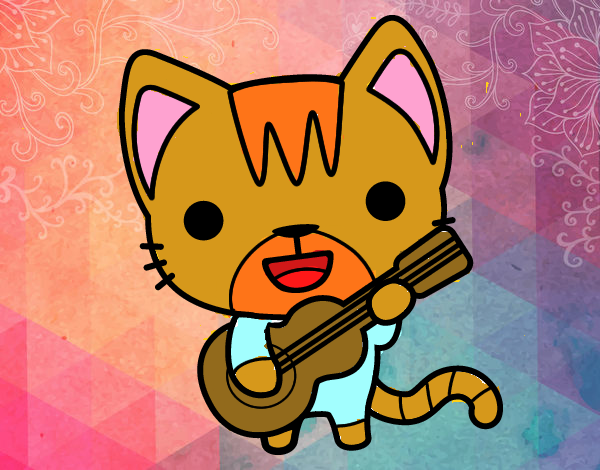 Gato guitarrista