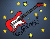 Guitarra y estrellas