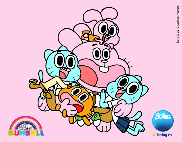 Gumball y amigos contentos