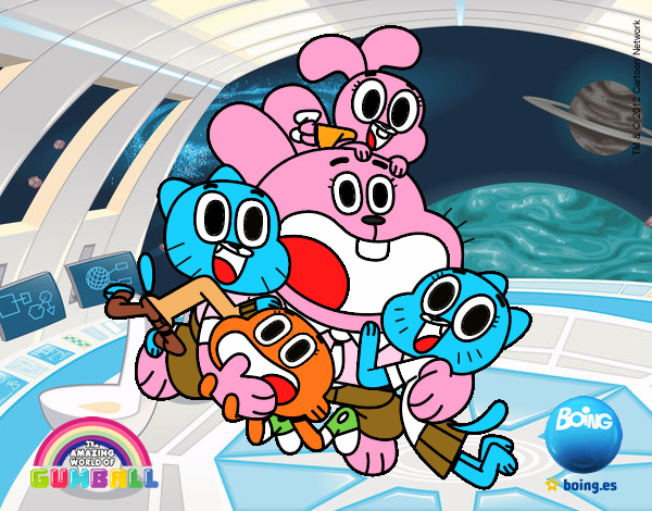 Gumball y amigos contentos