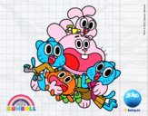 Gumball y amigos contentos