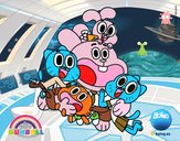 Gumball y amigos contentos