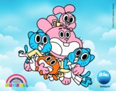 Gumball y amigos contentos