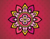 Dibujo Mandala flor de loto pintado por CARySER