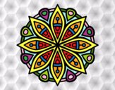 Dibujo Mandala para la concentración pintado por valen8521