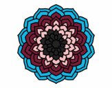 Dibujo Mandala pétalos de flor pintado por julietaaaa
