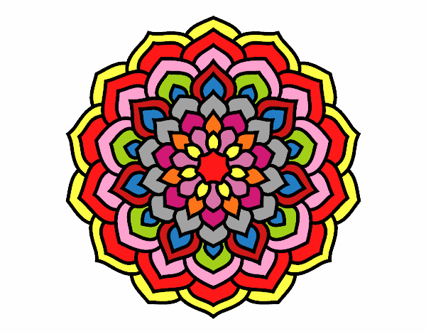 Mandala pétalos de flor