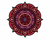 Dibujo Mandala puntos de fuego pintado por maryeloz