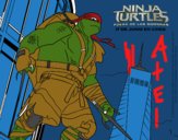 Dibujo Raphael de Ninja Turtles pintado por lokiphanto