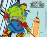 Dibujo Raphael de Ninja Turtles pintado por queyla