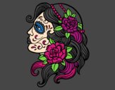 Dibujo Tatuaje de Catrina pintado por fraimar