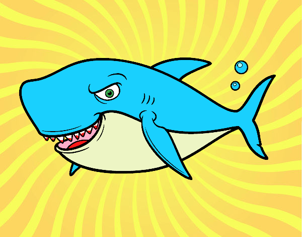 Dibujo Tiburón dentudo pintado por Yoloneitor