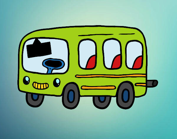 Dibujo Un autobús escolar pintado por queyla