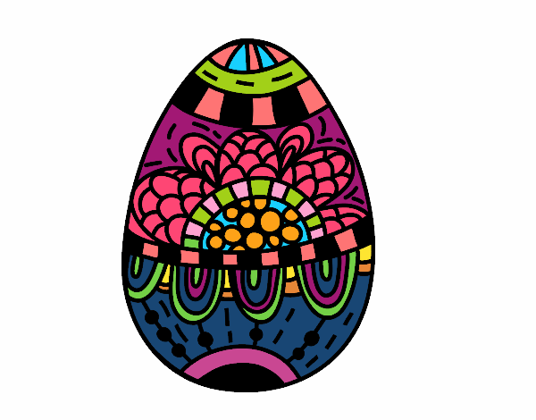 Un huevo de Pascua floral