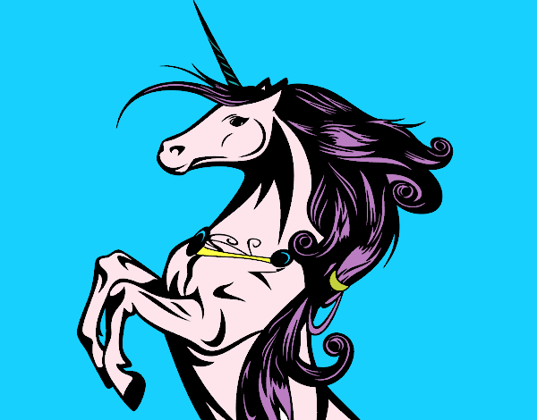 Dibujo Unicornio mágico pintado por sofiakeisy