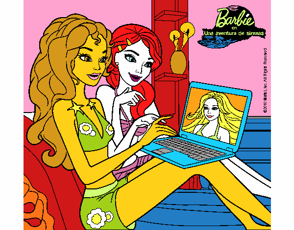 Barbie chateando