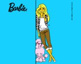 Barbie con cazadora de cuadros