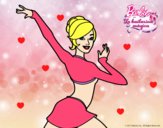 Barbie en postura de ballet