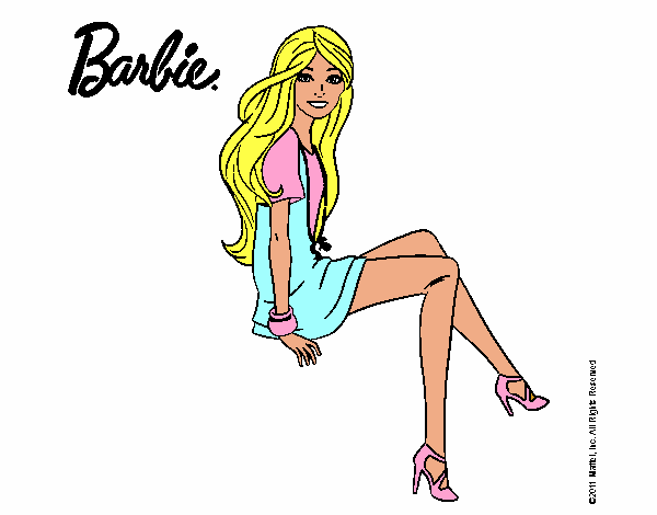 Barbie sentada