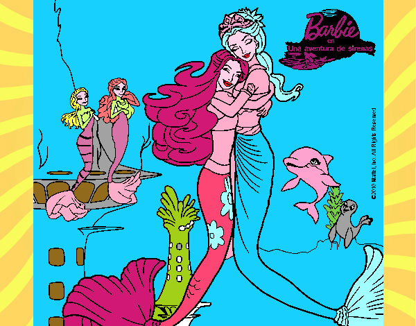 Barbie sirena y la reina sirena