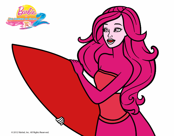 Barbie va a surfear